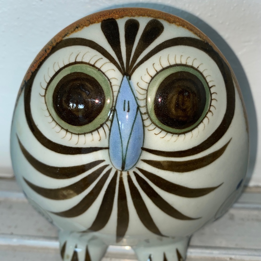 Vintage TONALA POTTERY MEXICO OWL
